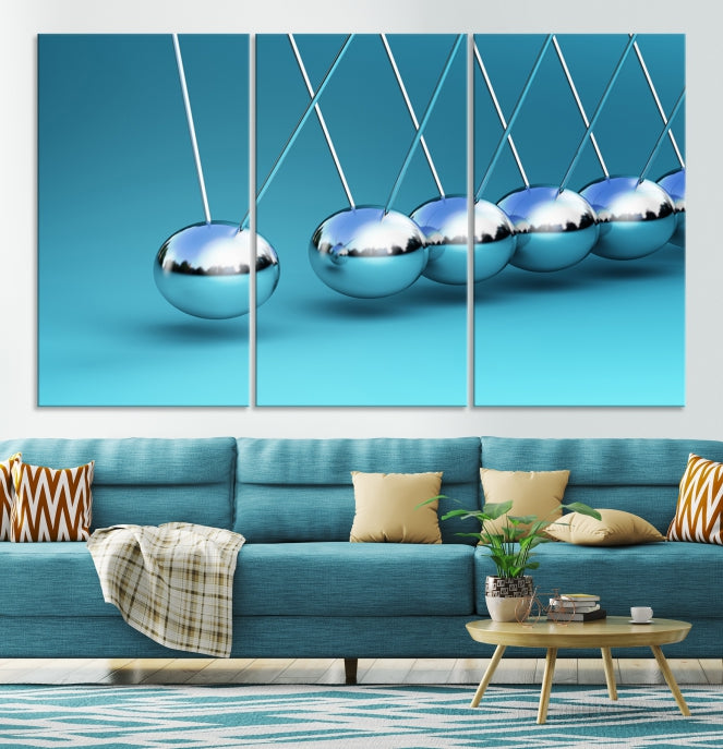 Newton's Cradle Large Wall Art Canvas Print