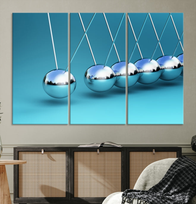 Newton's Cradle Large Wall Art Canvas Print