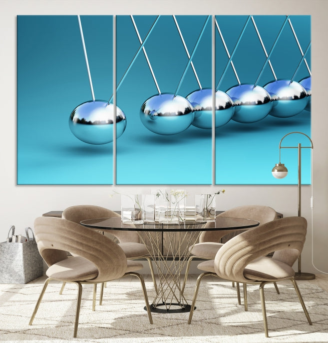 Newton's Cradle Large Wall Art Canvas Print