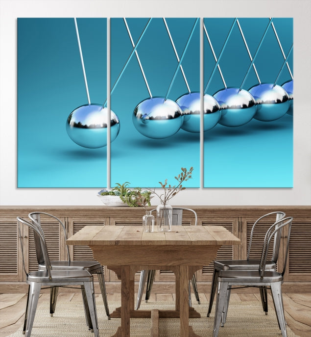 Newton's Cradle Large Wall Art Canvas Print