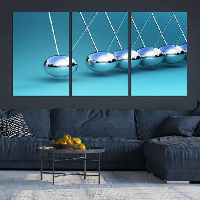 Newton's Cradle Large Wall Art Canvas Print