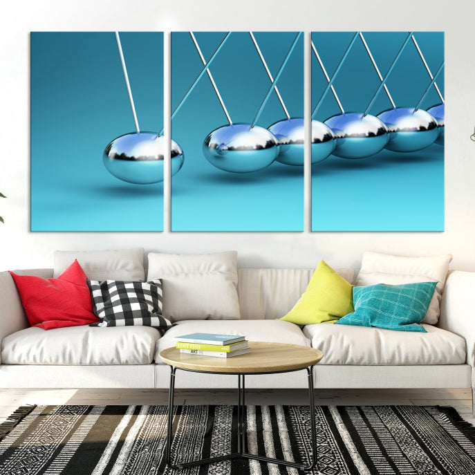 Newton's Cradle Large Wall Art Canvas Print