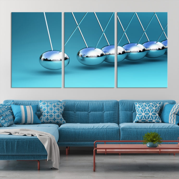 Newton's Cradle Large Wall Art Canvas Print