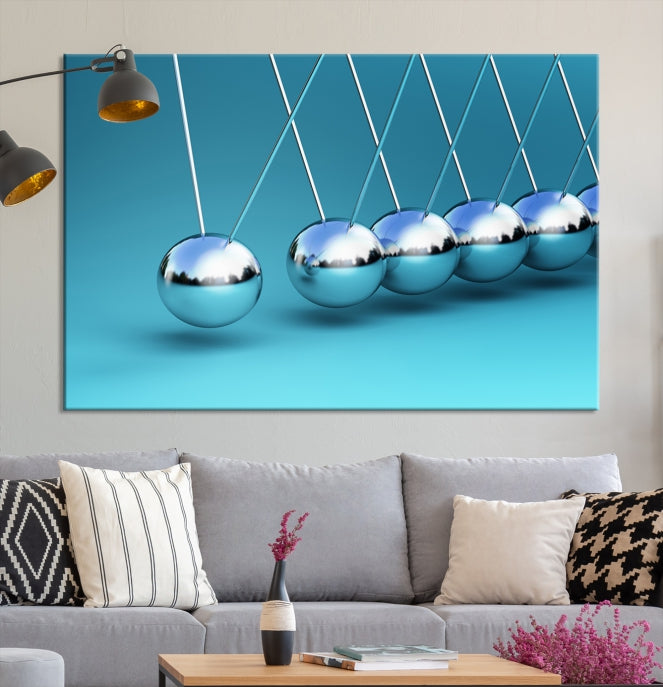 Newton's Cradle Large Wall Art Canvas Print