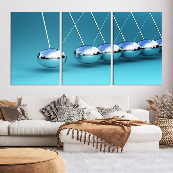 Newton's Cradle Large Wall Art Canvas Print