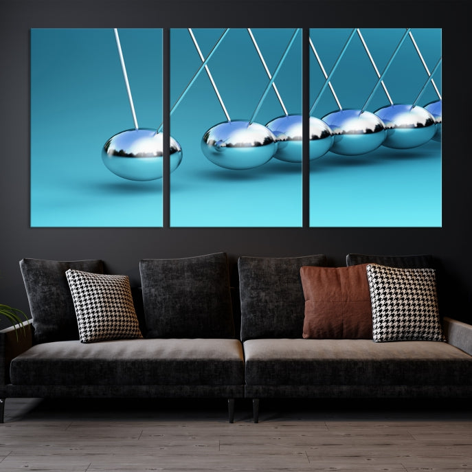 Newton's Cradle Large Wall Art Canvas Print