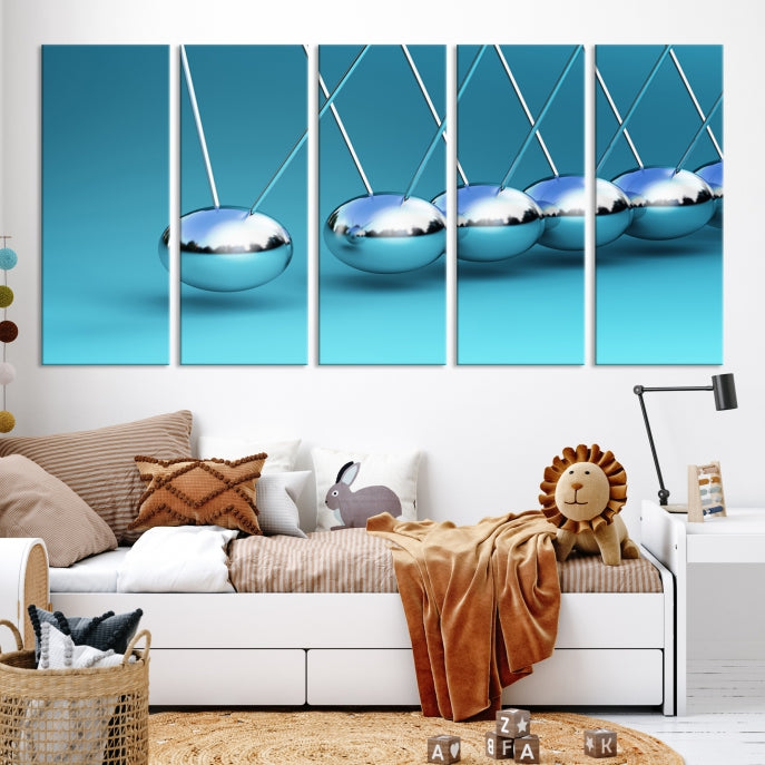 Newton's Cradle Large Wall Art Canvas Print