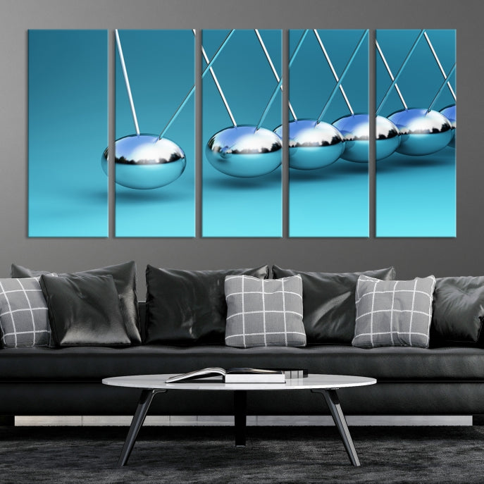 Newton's Cradle Large Wall Art Canvas Print