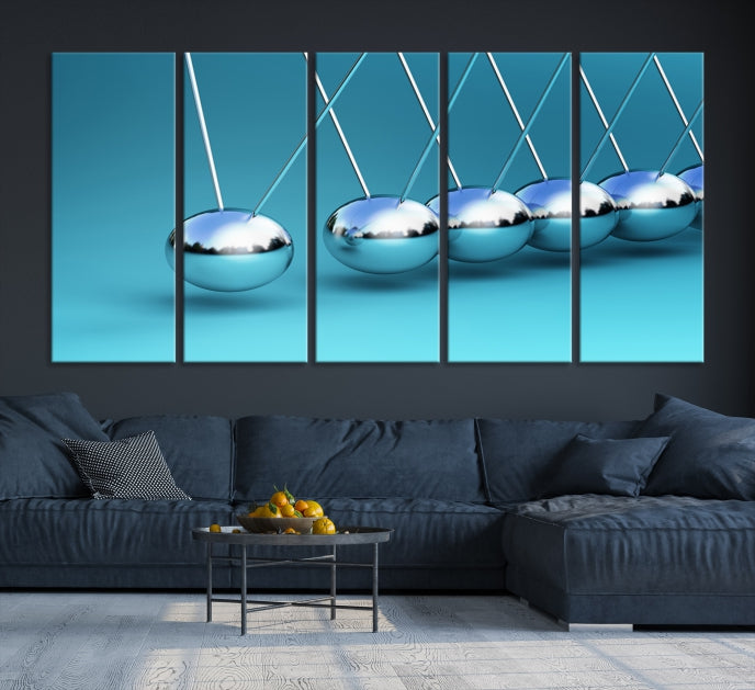 Newton's Cradle Large Wall Art Canvas Print