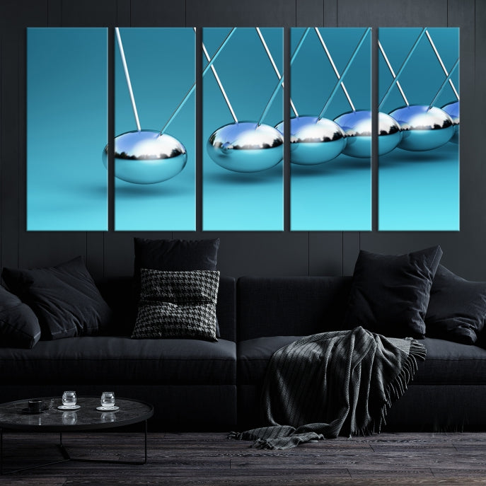 Newton's Cradle Large Wall Art Canvas Print