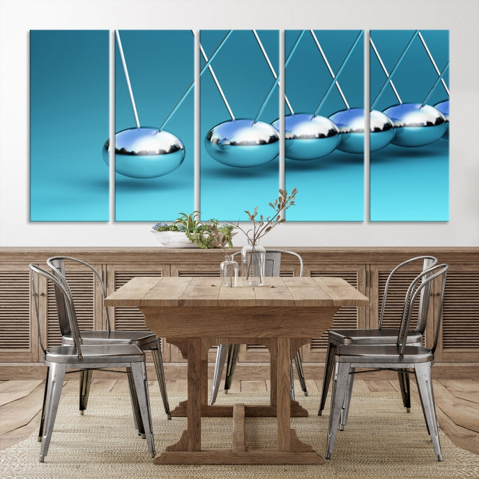 Newton's Cradle Large Wall Art Canvas Print