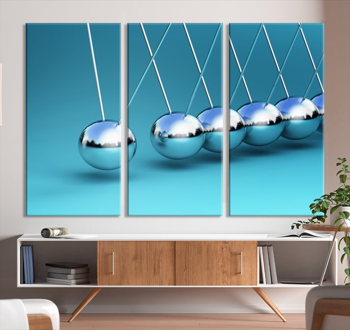 Newton's Cradle Large Wall Art Canvas Print