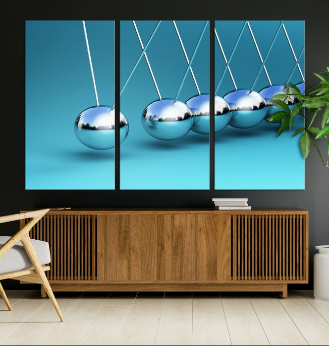 Newton's Cradle Large Wall Art Canvas Print