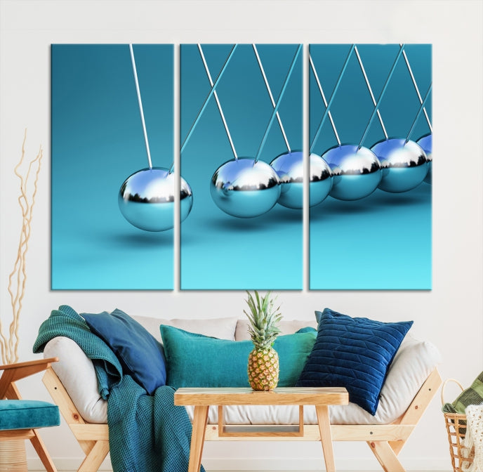 Newton's Cradle Large Wall Art Canvas Print