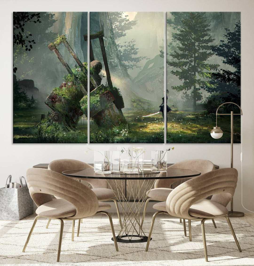 NieR Automata Video Game Wall Art Canvas Print