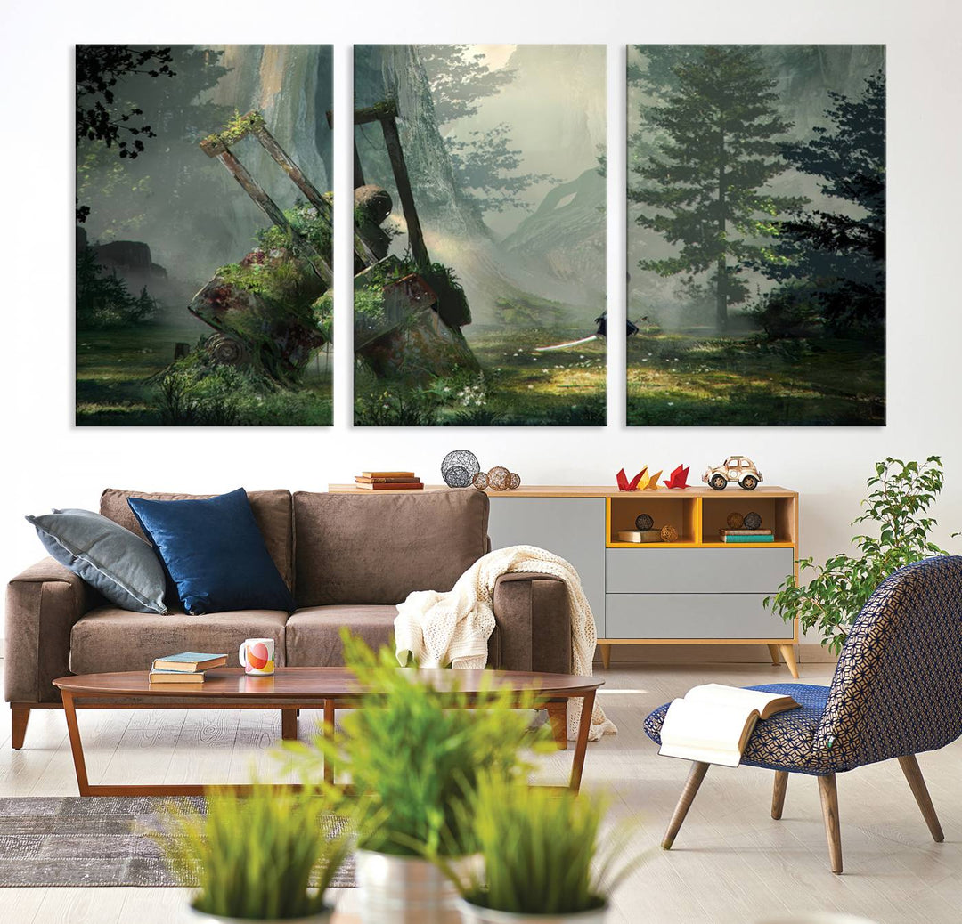 NieR Automata Video Game Wall Art Canvas Print