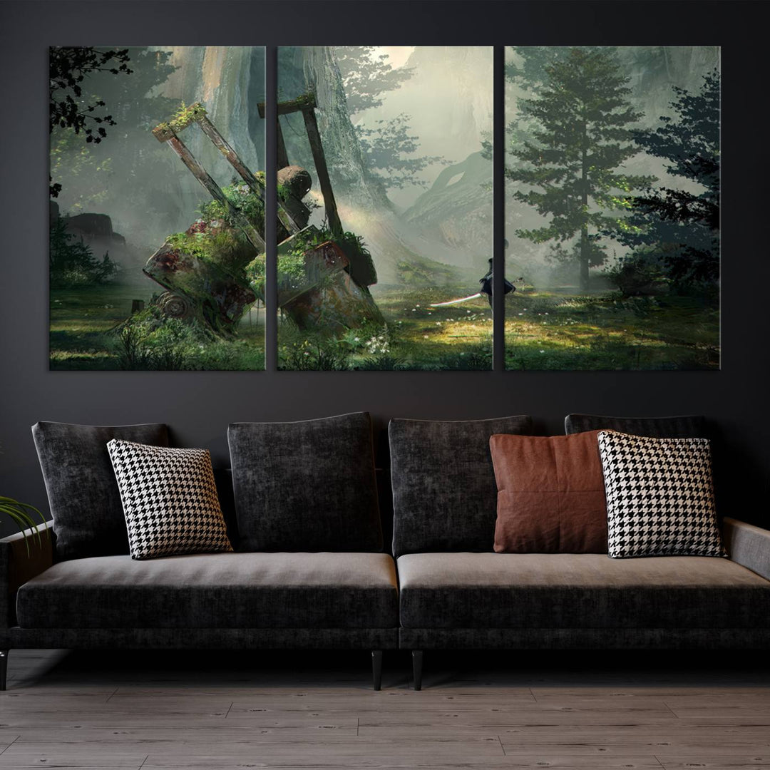 NieR Automata Video Game Wall Art Canvas Print