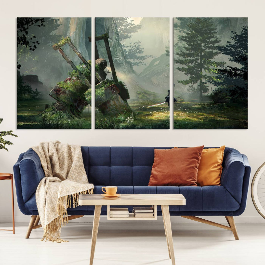 NieR Automata Video Game Wall Art Canvas Print