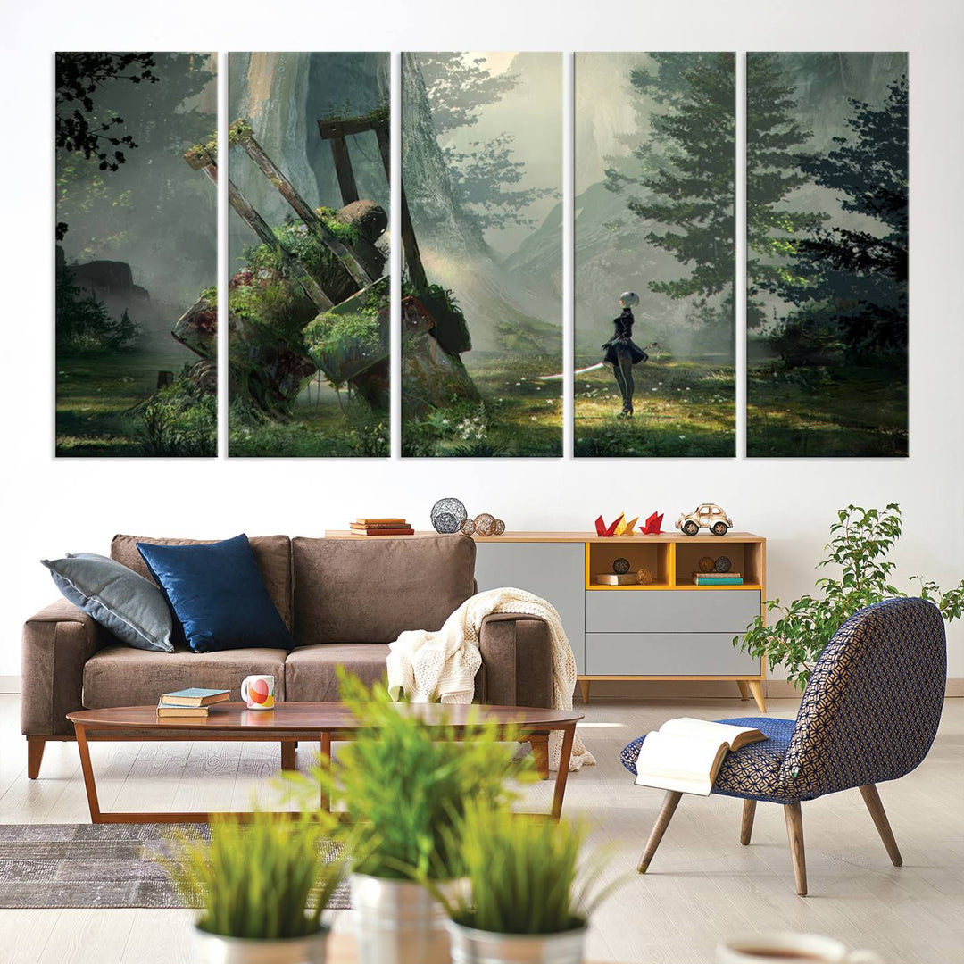 NieR Automata Video Game Wall Art Canvas Print