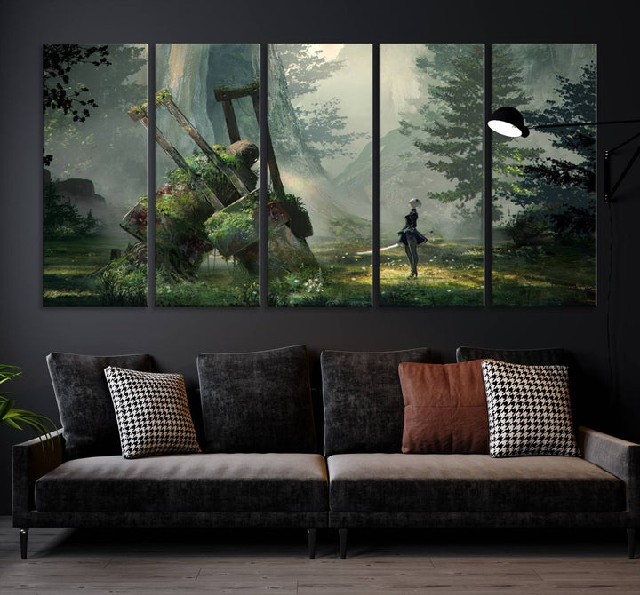 NieR Automata Video Game Wall Art Canvas Print