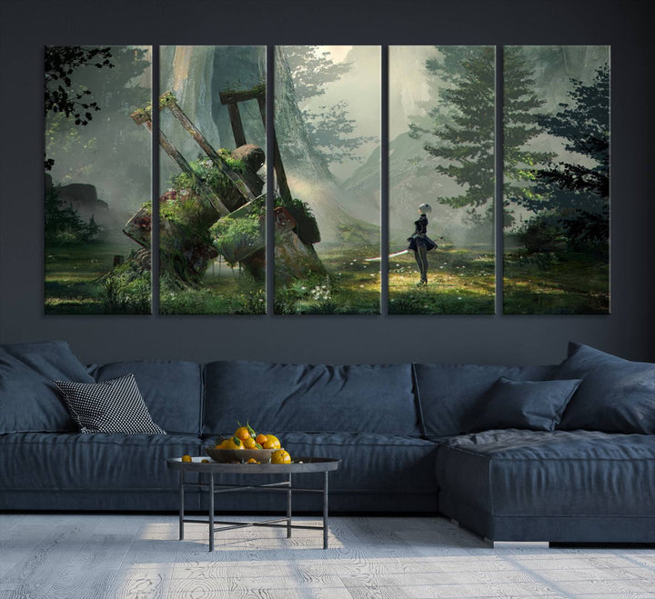 NieR Automata Video Game Wall Art Canvas Print