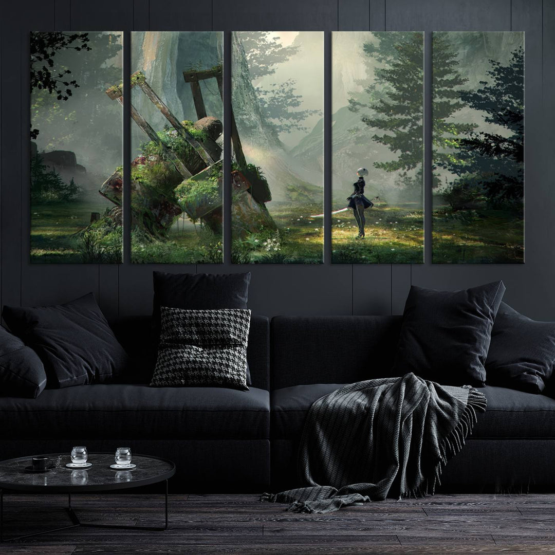 NieR Automata Video Game Wall Art Canvas Print