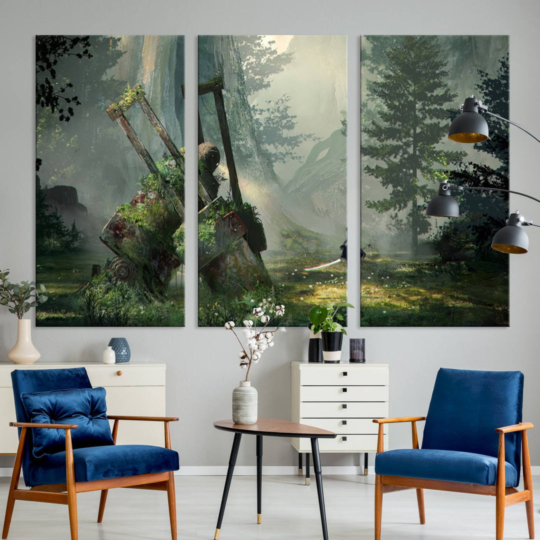 NieR Automata Video Game Wall Art Canvas Print