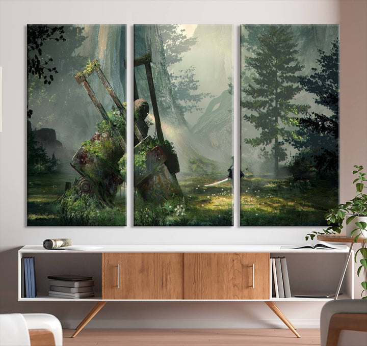 NieR Automata Video Game Wall Art Canvas Print