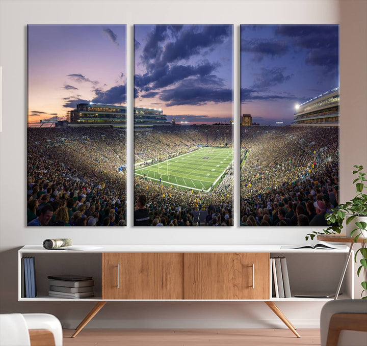 Notre Dame Stadium Wall Art Canvas Print