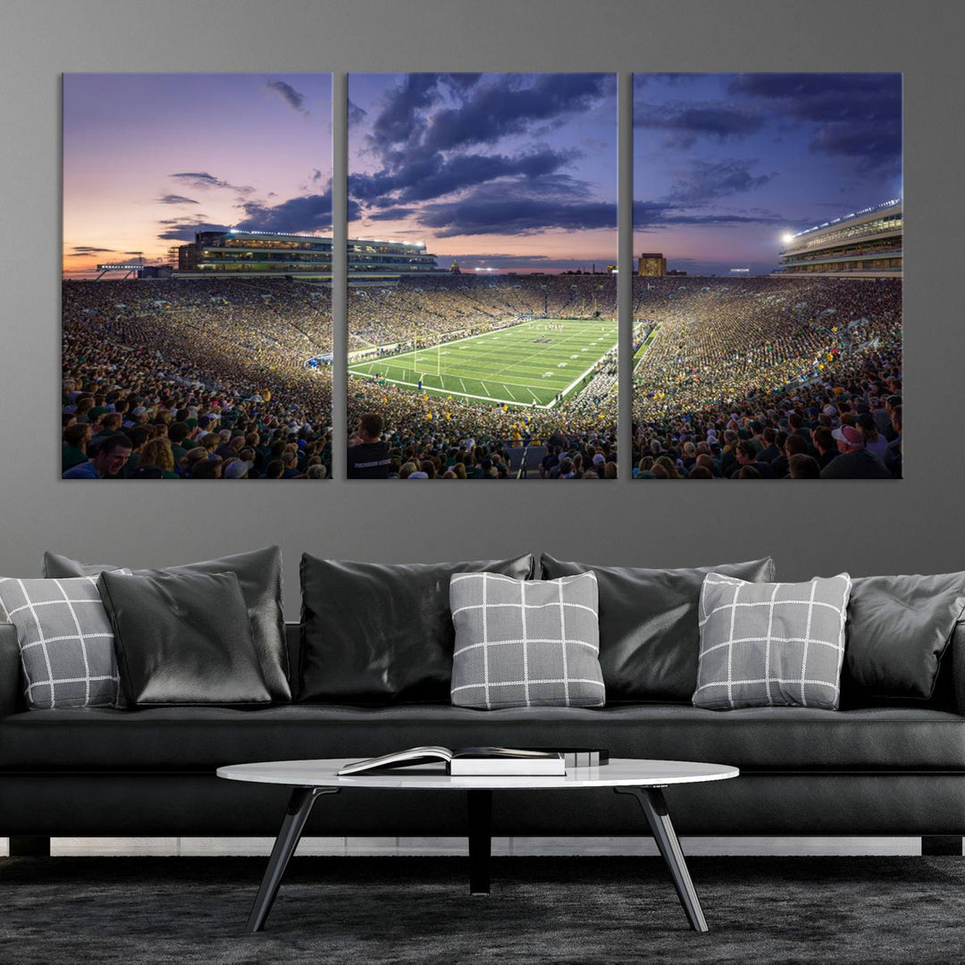 Notre Dame Stadium Wall Art Canvas Print