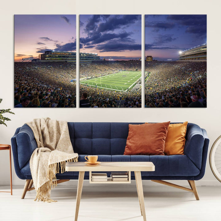 Notre Dame Stadium Wall Art Canvas Print