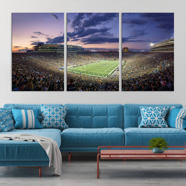 Notre Dame Stadium Wall Art Canvas Print