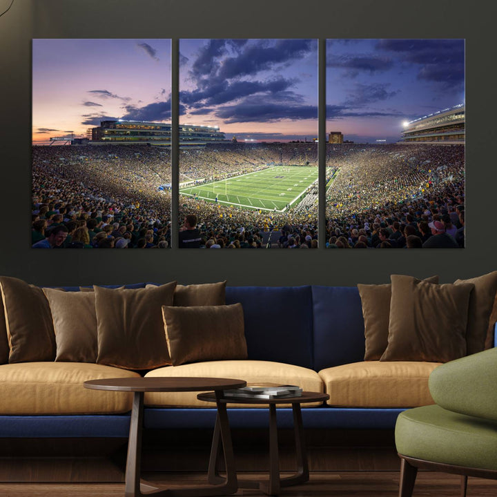 Notre Dame Stadium Wall Art Canvas Print