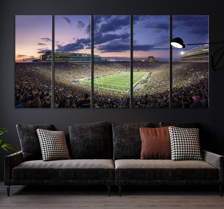 Notre Dame Stadium Wall Art Canvas Print