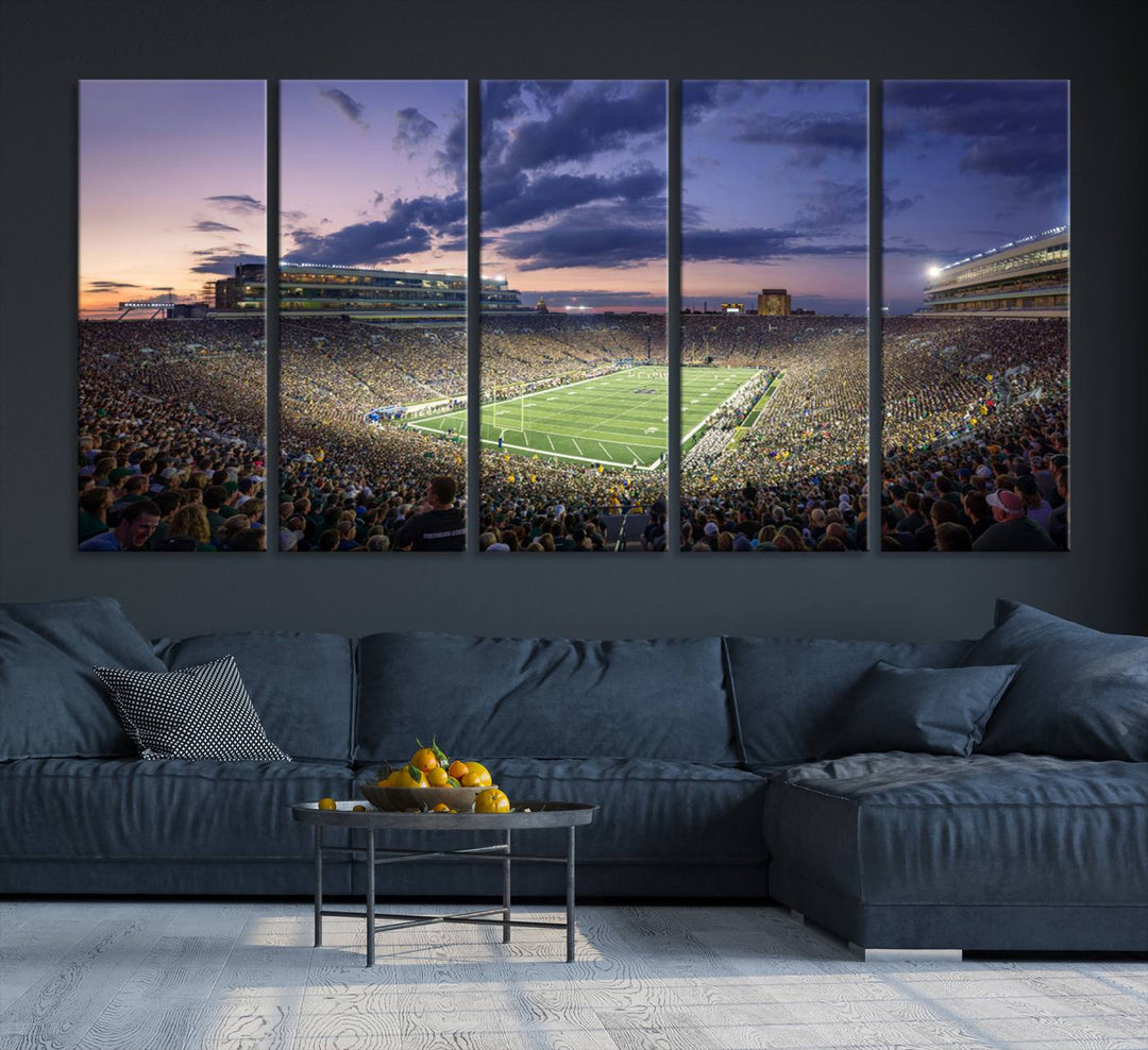 Notre Dame Stadium Wall Art Canvas Print