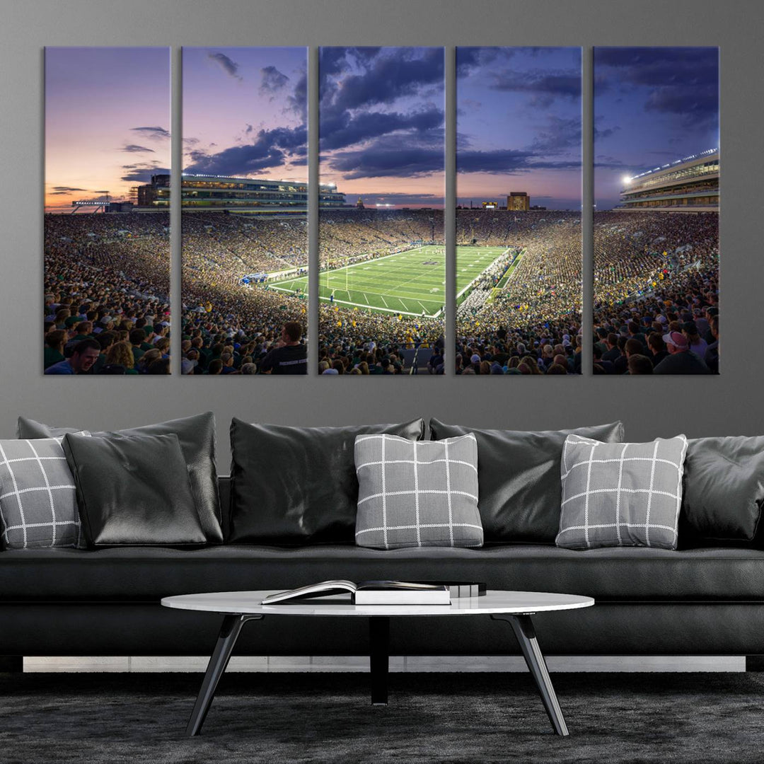 Notre Dame Stadium Wall Art Canvas Print