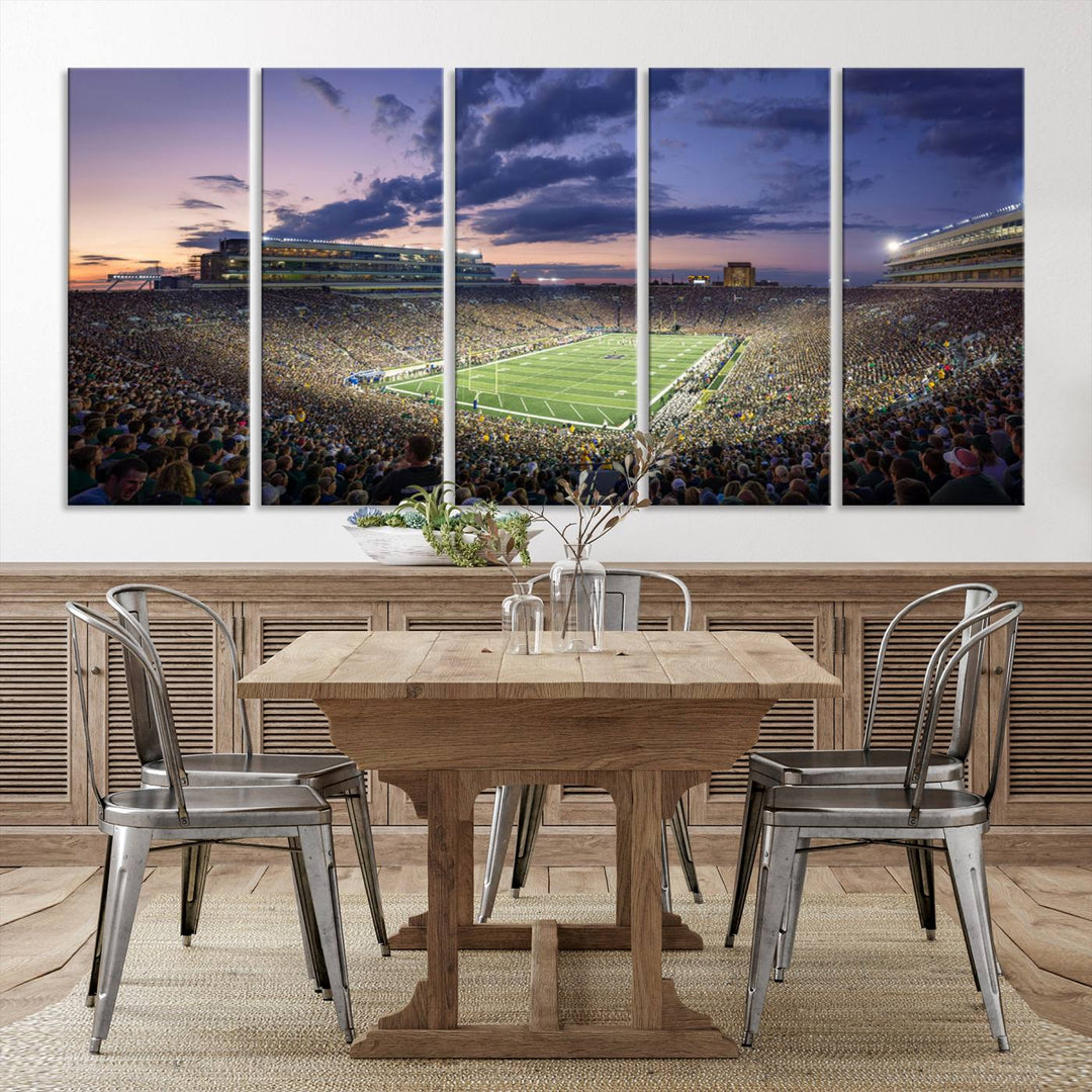 Notre Dame Stadium Wall Art Canvas Print