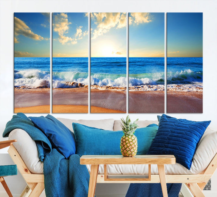 Ocean Wave See Canvas Wall Art Beach Canvas Print