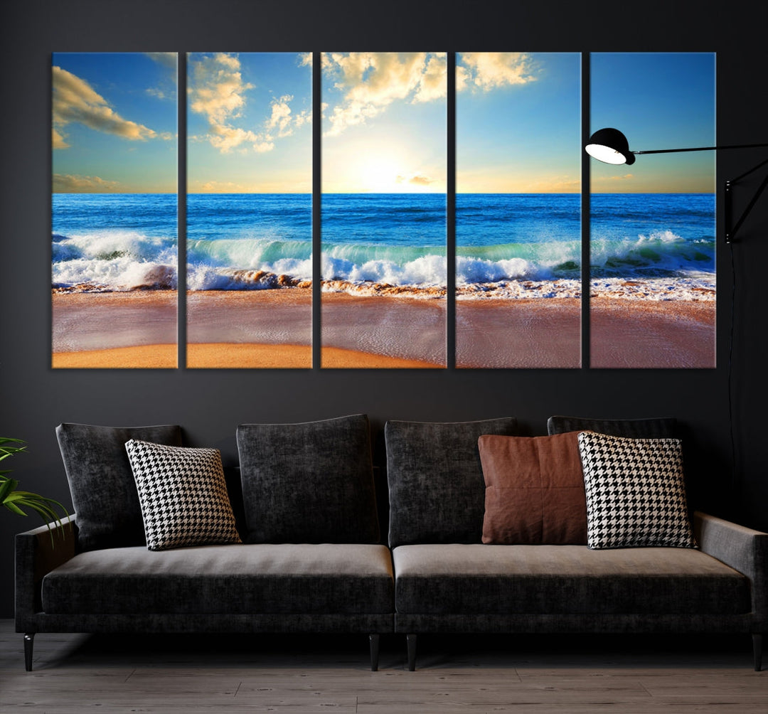 Ocean Wave See Canvas Wall Art Beach Canvas Print