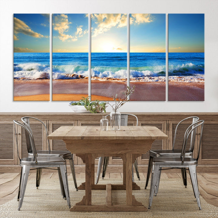 Ocean Wave See Canvas Wall Art Beach Canvas Print