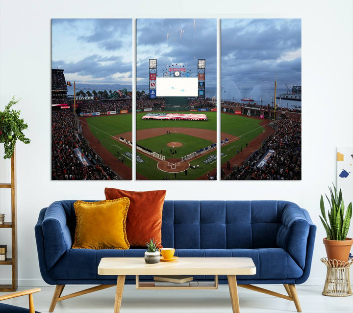 Oracle Park San Francisco Giants Stadium Wall Art Canvas Print