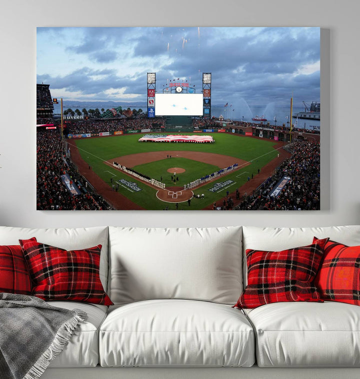 Oracle Park San Francisco Giants Stadium Wall Art Canvas Print