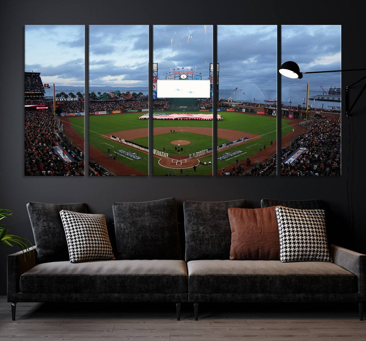 Oracle Park San Francisco Giants Stadium Wall Art Canvas Print