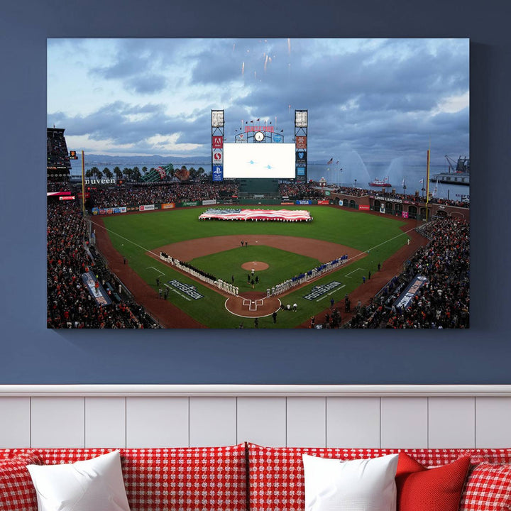 Oracle Park San Francisco Giants Stadium Wall Art Canvas Print