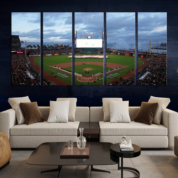 Oracle Park San Francisco Giants Stadium Wall Art Canvas Print