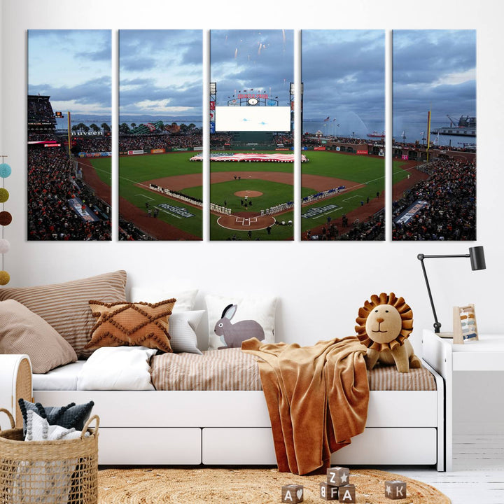 Oracle Park San Francisco Giants Stadium Wall Art Canvas Print