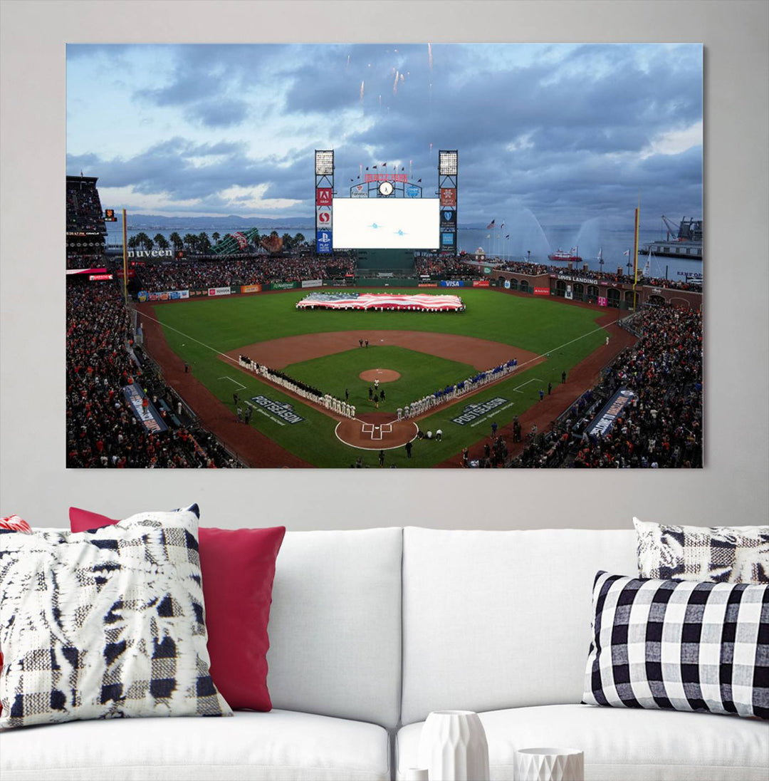 Oracle Park San Francisco Giants Stadium Wall Art Canvas Print