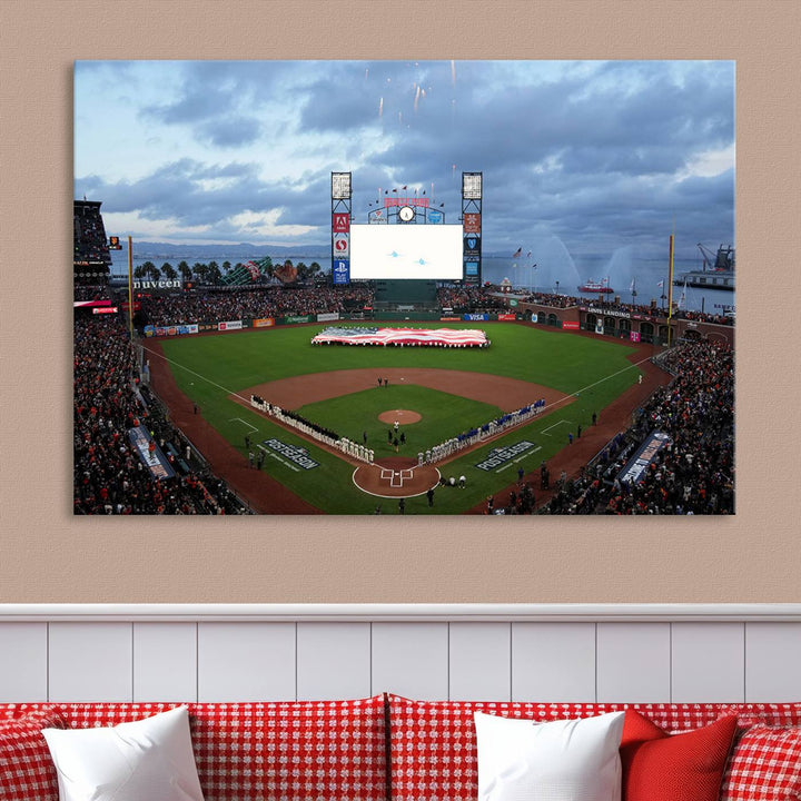 Oracle Park San Francisco Giants Stadium Wall Art Canvas Print