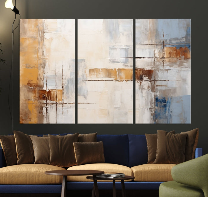 Pastel Abstract Multi Panel Wall Art Canvas Print