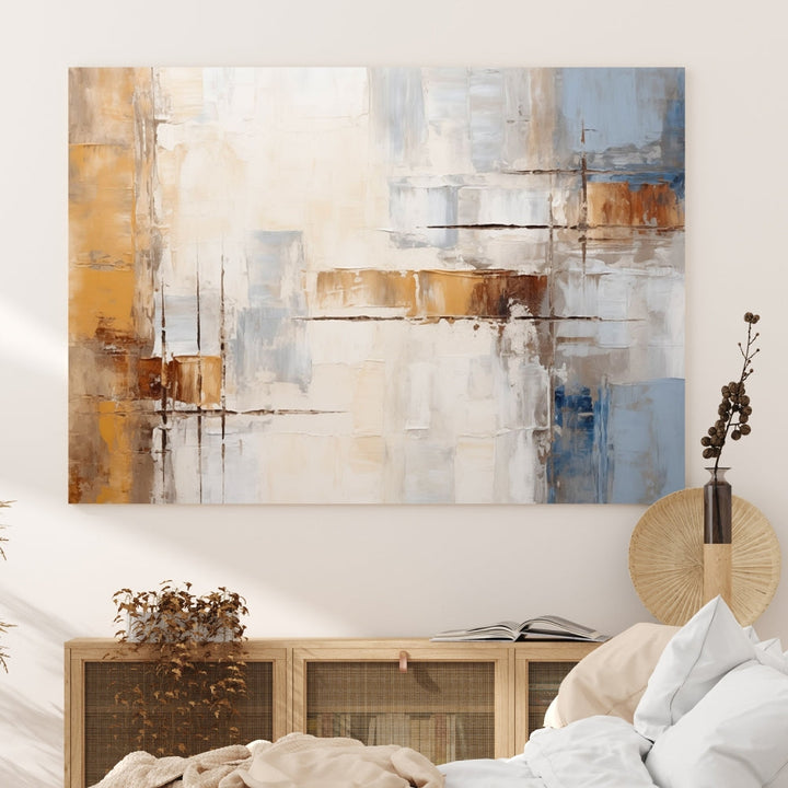 Pastel Abstract Multi Panel Wall Art Canvas Print